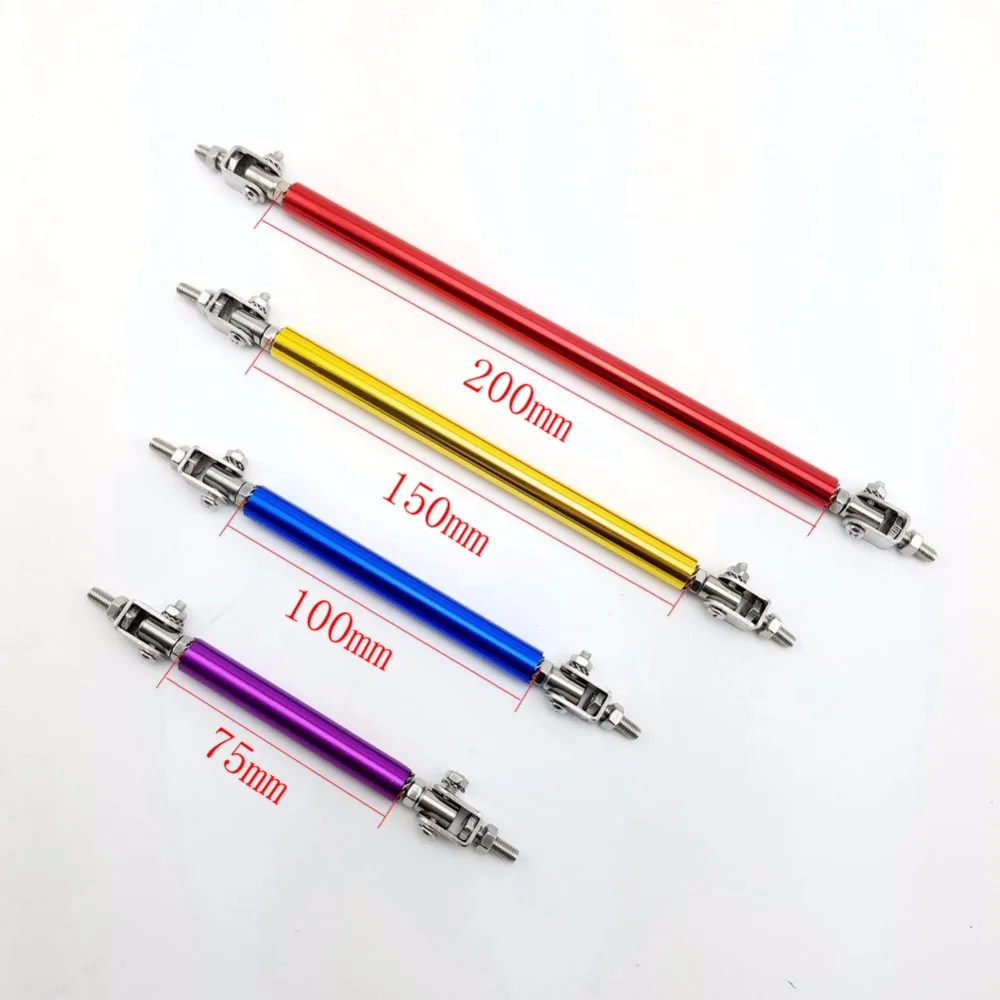 

Universal Adjustable 75MM Front Bumper Strut Tie Bar Support Lip Splitter Rod