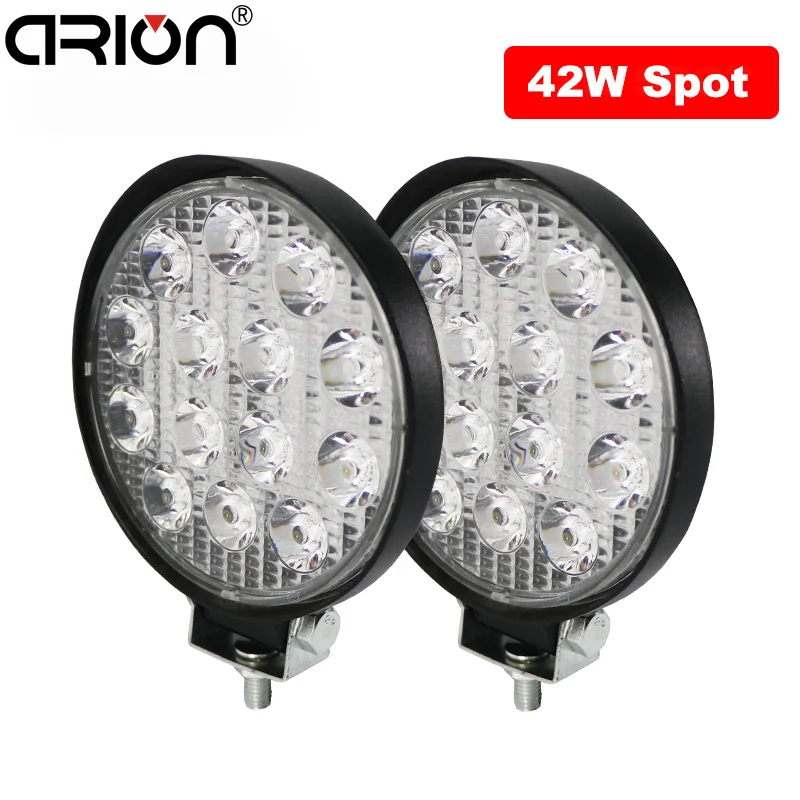 

42W 27W 18W led work light lamp car 4x4 ATV LED working lights 12V 4 Inch Truck Tractor LED Spot Flood lights Spotlight