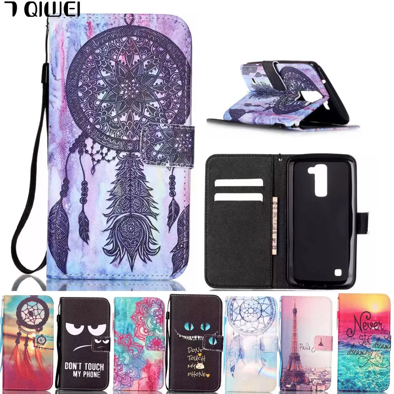 

K420N For LG K10 Case 2016 Wallet Magnetic PU Leather Flip Cover For LG K10 Case For LG K10 LTE Case K430 Cover for LGK10 K410