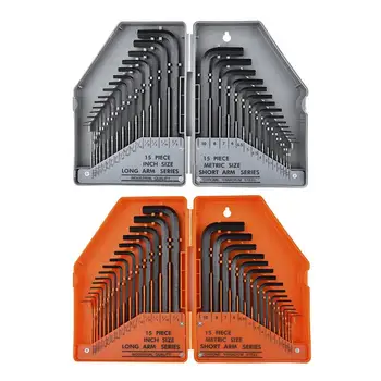 

High Quality 30Pcs/Set Hex Allen Key Set Wrench Cycling Repair Tool Kithex Wrench Plastic Boxed L-shaped Hex Tool Hex Wrench Set