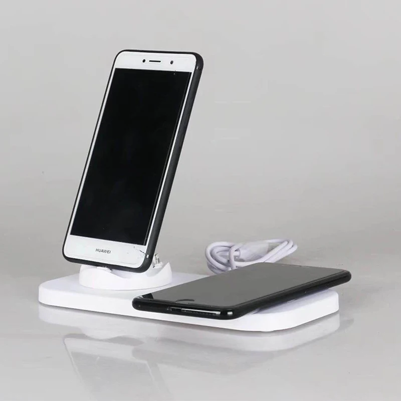 

Universal Wireless Fast Charger Qi Socket Mobile Holder Fast Charge Desktop Three In One Charger Holder For Apple Android Type-C