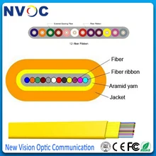 4 ядра, SM G657A1, одномодовый оптоволоконный ленточный внутренний эллиптический оптический кабель