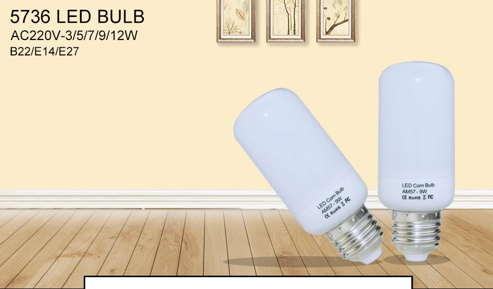Corn LED Lamp E27 E14 B22 3W 5W 7W 9W 12W Ampoule LED Light Bulb (1)