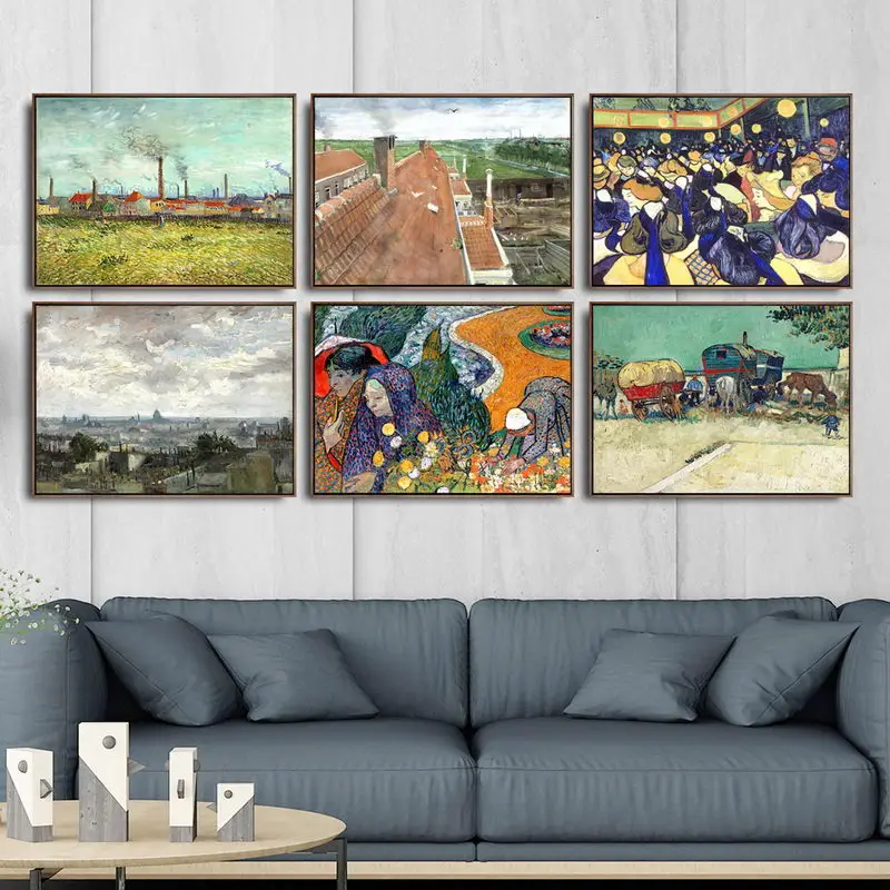 

Home Decoration Art Wall Pictures Fro Living Room Poster Print Canvas Paintings Netherlandish Vincent van Gogh Farmhouse