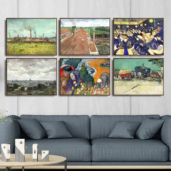 

Home Decoration Art Wall Pictures Fro Living Room Poster Print Canvas Paintings Netherlandish Vincent van Gogh Farmhouse