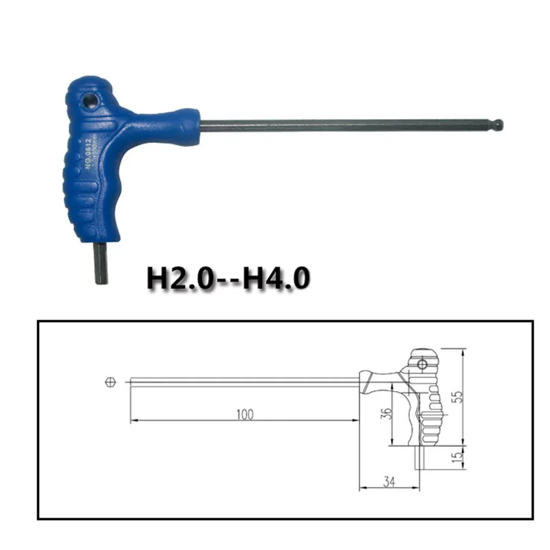 Новинка 1,5 мм/3 мм/5 мм Т-образная ручка шестигранный ключ для ремонта ручного инструмента