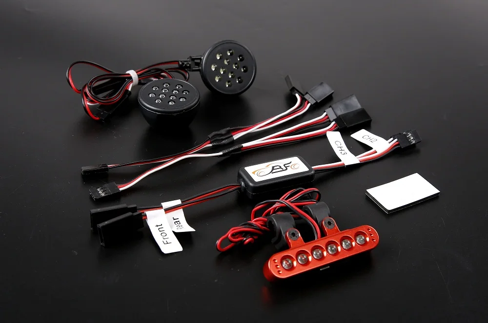 

Front lamp and Metal Rear light base taillights &Car light controller for 1/5 hpi baja 5b 5sc 4wd parts
