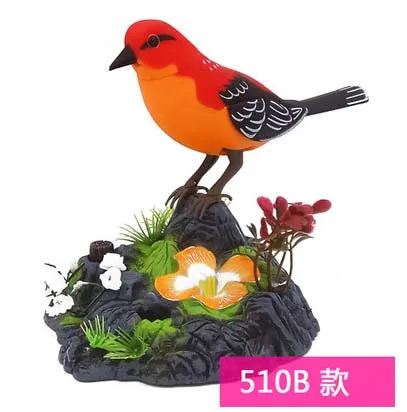 Sound Voice Control Electric Bird Pet Toy Electric Simulation Induction Bird Cage Birdcage Kids Toy Gift Garden Ornaments 9