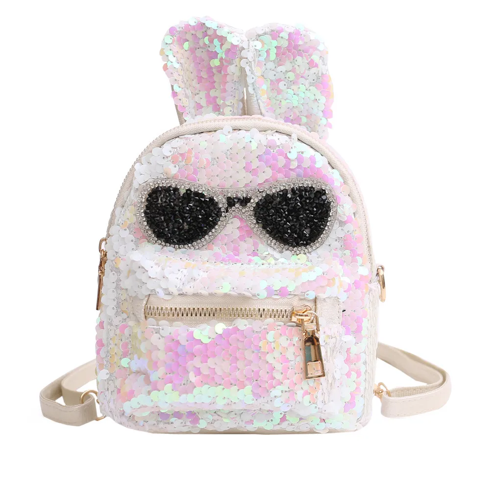Cute Kids Backpack Girls Fashion Sequins Shoulder Bag Student Children