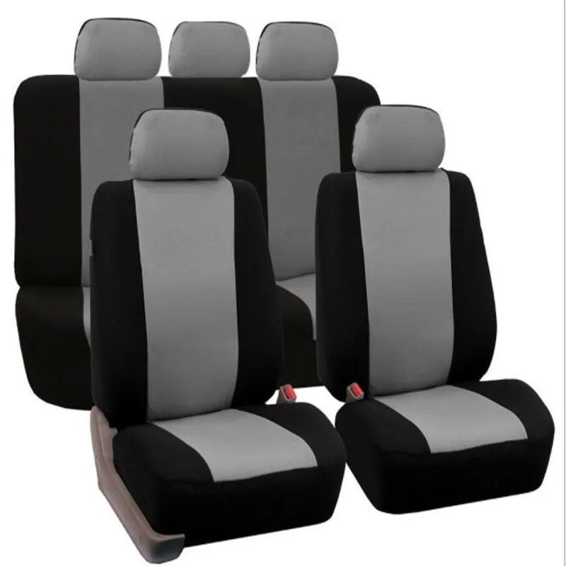 

High Quality Car Seat Covers Universal Fit Polyester 3MM Composite Sponge Car Styling lada car cases seat cover accessories