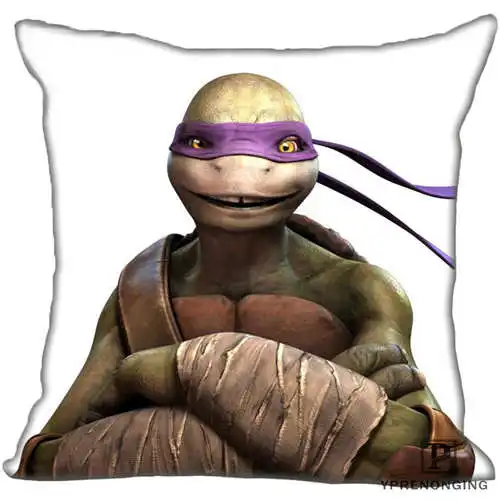 Best Custom Teenage-Mutant-Ninja-Turtles(1) Наволочка на подушку, спальня Home Square Наволочка на молнии(одна сторона)#190404-1-10 - Цвет: Pillowcase