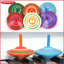 3 шт деревянные цветные спиннинги традиционные детские игрушки различных цветов случайный цвет