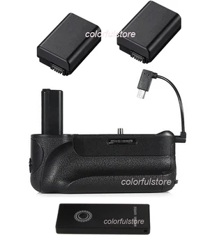 

New Battery Handle Hand Grip Holder Vertical Shutter For Sony Alpha A6500 as VG-A6500RC+IR Remote+2 x NP-FW50+Micro USB Charging