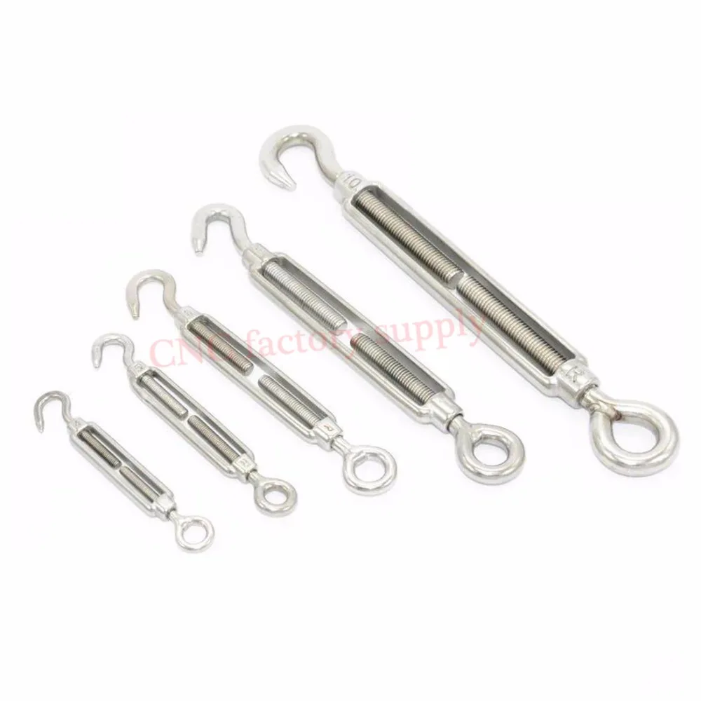 yulinwangluo 4Pcs Wire Rope Sling Tensioner M5 304 Stainless Steel Turnbuckle Screw Shade Sail Tensioner yulinwangluo 4Pcs Wire Rope Sling Tensioner M5 304 Stainless Steel Turnbuckle Screw Shade Sail Tensioner