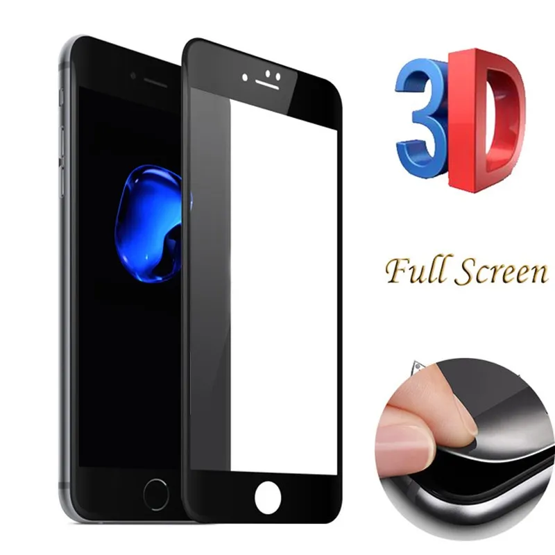 Цветное стекло для iPhone 6, 6 S, 7, 8, защита экрана, анти-стук, полное покрытие, Защитное стекло для iPhone 6, 7, 8 Plus