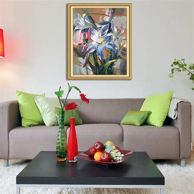 Canvas DIY Hand Painted Living Room Decoration DIY Acrylic Paintings