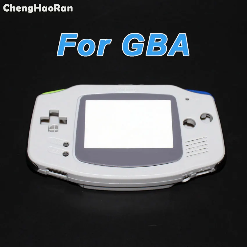 

ChengHaoRan Grey Color For GBA Housing Shell Case Cover Skin Replacement for GameBoy Advance with Button,Screws,Rubber Pads