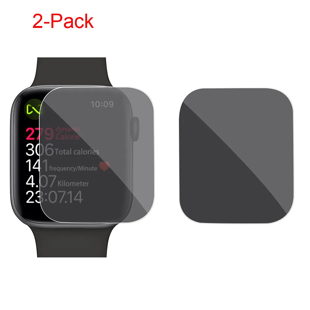 

Hard Smartwatch Smartband Durable 2pc For Apple Watch Series 4 44mm Privacy Anti-Spy TPU Film Screen Protector Smart