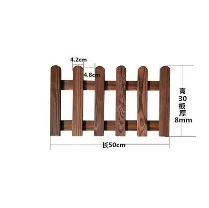 Деревянный забор внутренний двор открытый газированный натуральный Антикоррозийные деревянные забор садовое украшение твердый деревянный забор садовый забор - Цвет: 50cm30cm8mm