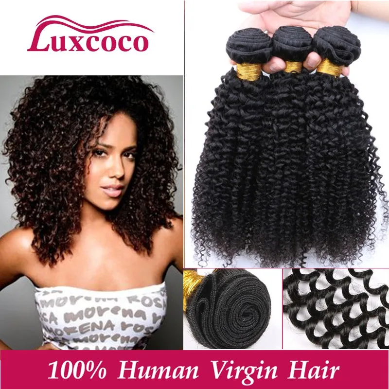 

7A Brazilian Kinky Curly Hair 3 Bundles 100% Unprocessed Virgin Brazilian Afro Kinky Curly Human Hair No Tangle No Smell