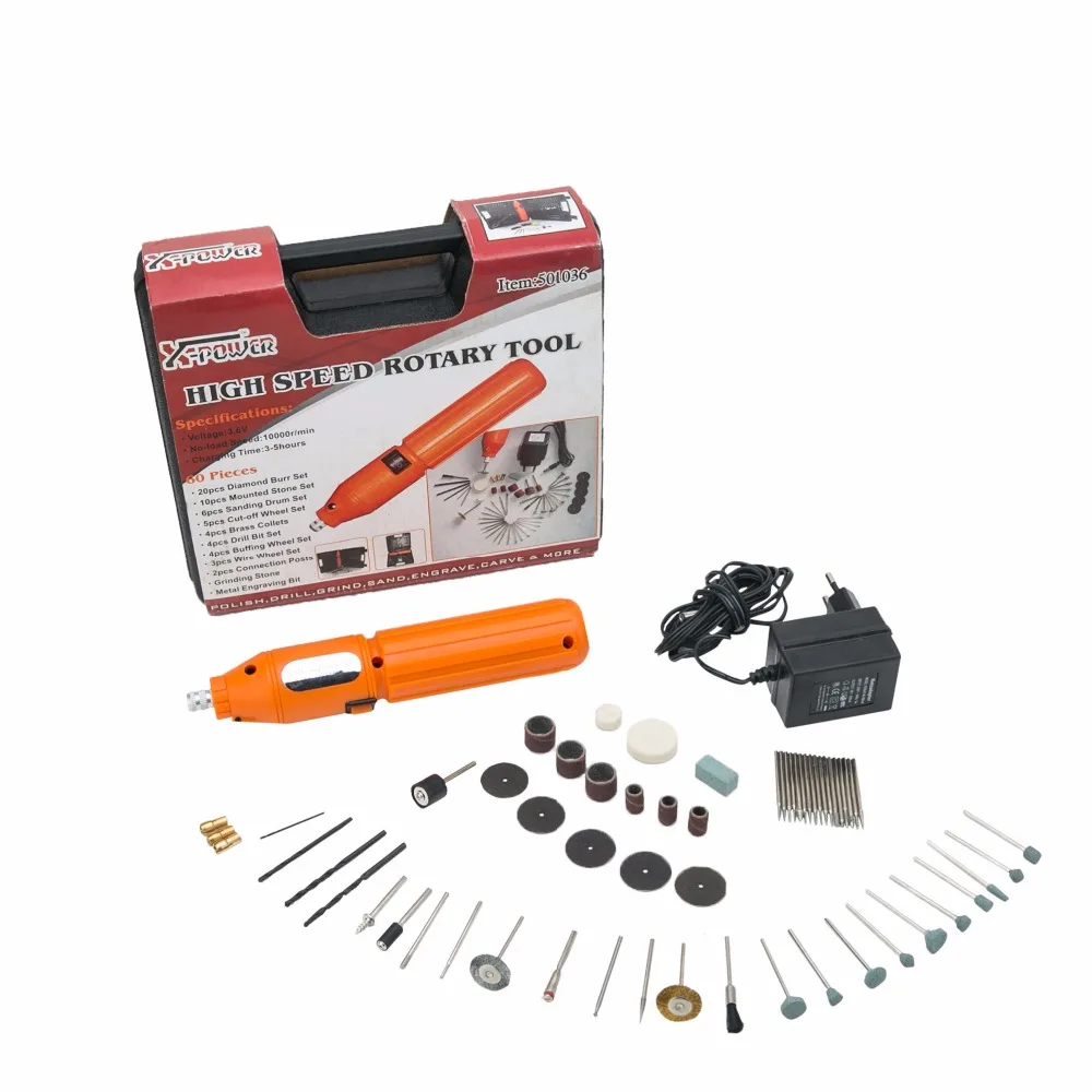 

Cordless Mini Electrical Rotary Tool Drill 60 pcs Accessories carrying case Power Tools Polisher Grinder Sander Engrave Carve