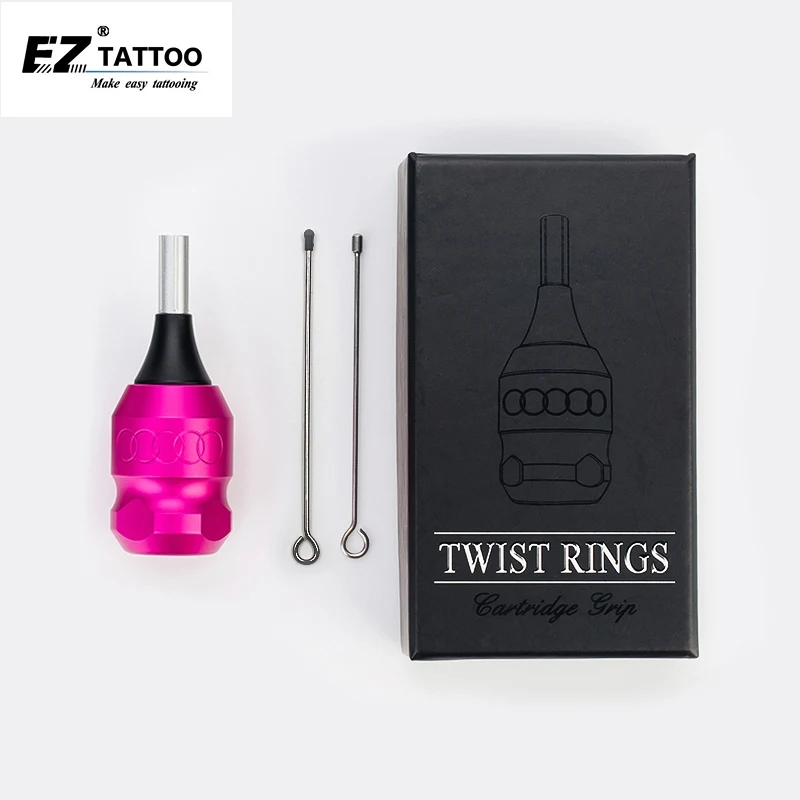 

32mm EZ Twist Ring Cartridge Tattoo Aluminum Alloy Tattoo Grip Adjustable for Permanent Makeup Tattoo Machine and Needles 1 pcs