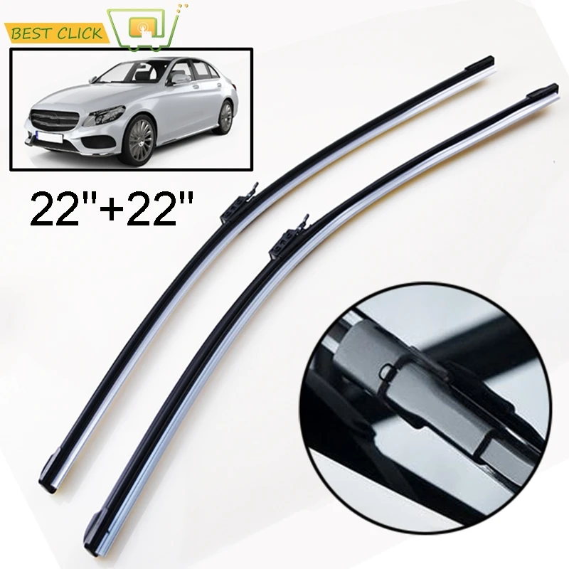 Щетки стеклоочистителя Misima 2 шт./компл. для Mercedes Benz C Class W205 2015 2019 C180 C200 C250 C300 C350 C400 C450