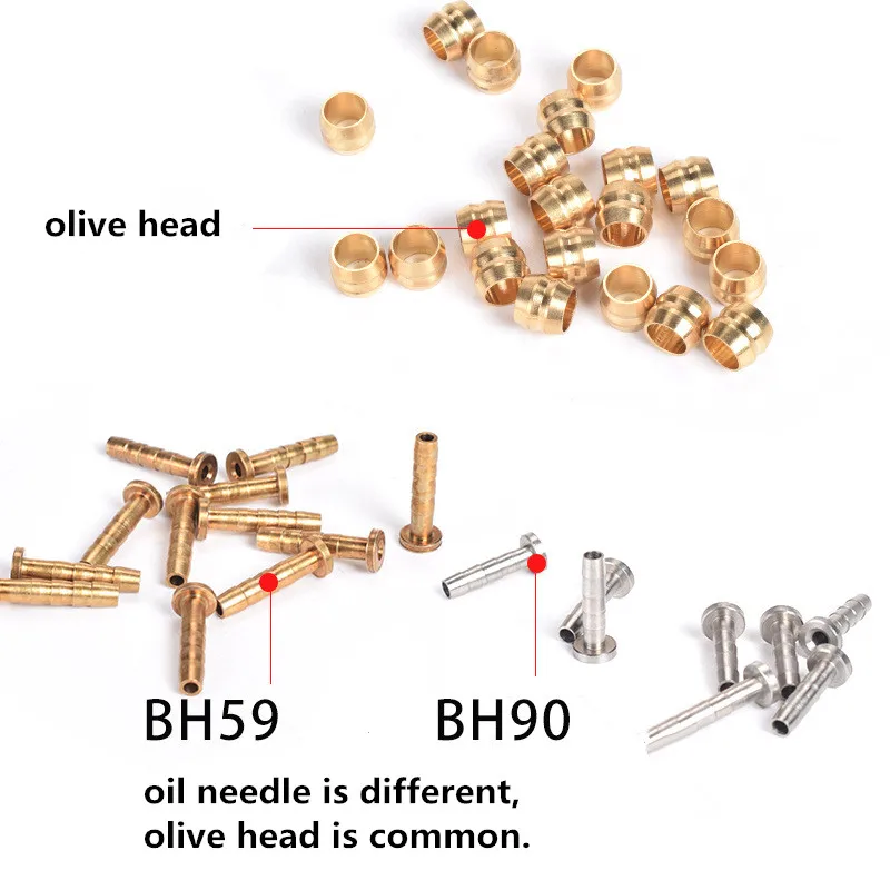 2 пары тормозной механизм горного велосипеда шланг велосипед диск гидравлический тормоз оливковое соединение вставка для shimano BH90 гидравлический дисковый тормозной кабель BH59