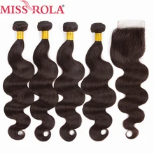 Miss Rola Hair Ombre Peruvian Body Wave Color 2 Non Remy 100 Human Hair Weave 4