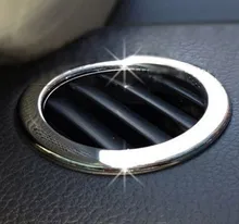 Chromowane wykończenia dekoracji wylot klimatyzacji 2 sztuk/partia dla 2012 2013 2014 Volkswagen vw Jetta MK6