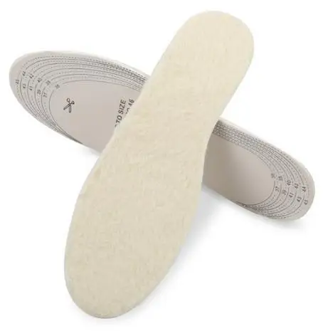

5 Pairs/lot Winter Warm Soft Insole Wool Memory Foam Winter Shoe Insole Pad Cutting Size 36-46 Men Women Warm Insole