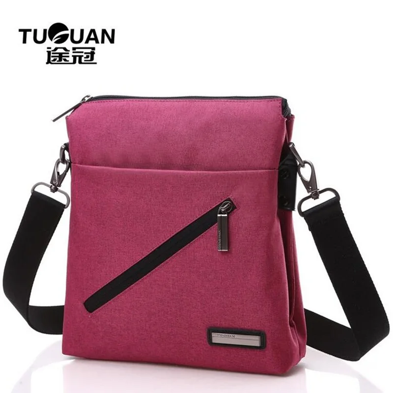 TUGUAN Women Canvas Shoulder Over Crossbody Bags Waterproof Designer Satchels Men small Messenger Bag Postman Ipad Sac Femme |