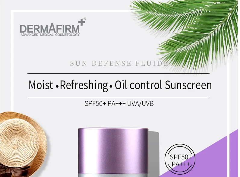 Корейская косметика DERMAFIRM солнцезащитный крем для лица FLUIDE SPF50+ PA+++ UVA/UVB с алоэ солнцезащитный крем для лица для детей и чувствительной кожи 50 г