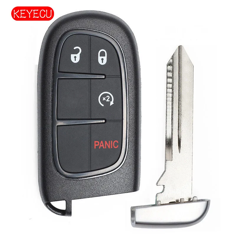 Keyecu для Ram 1500 2500 3500 Jeep Cherokee 2014 2015 2016 2017 дистанционного ключа автомобиля оболочки