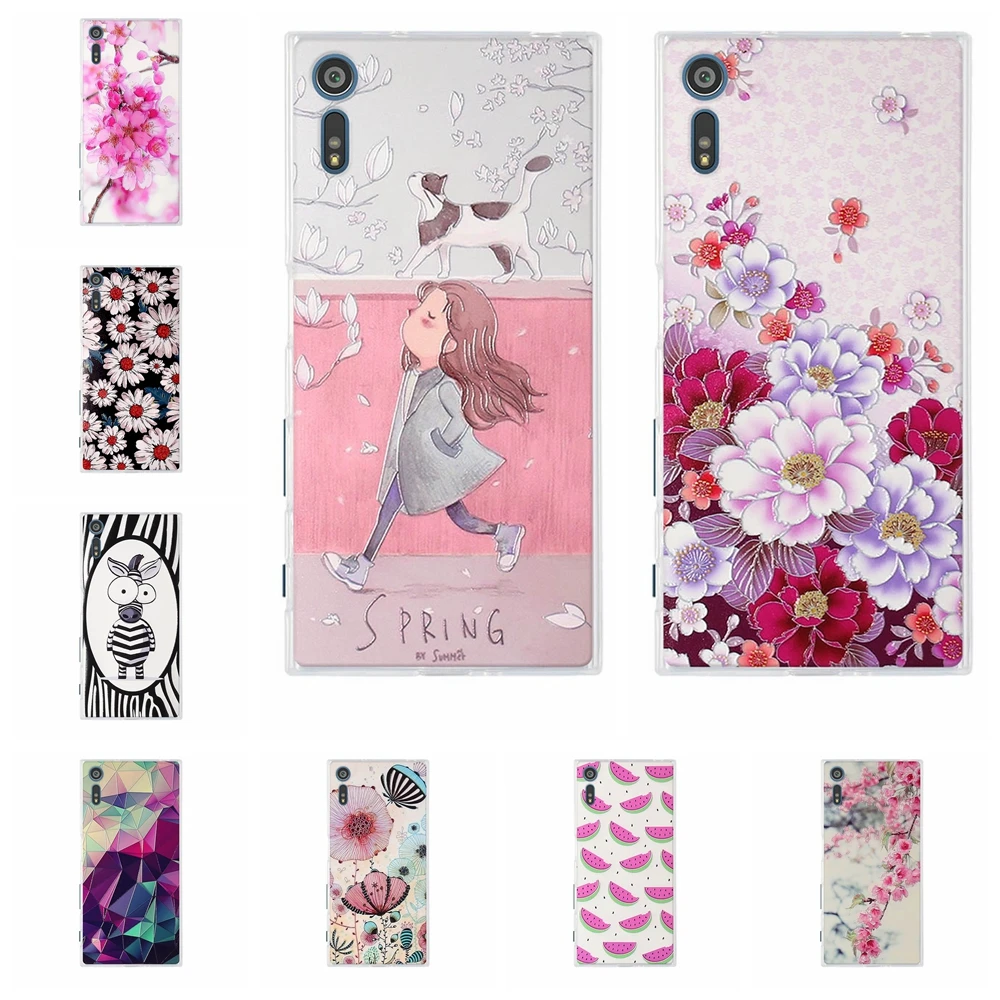 

For Sony Xperia XZ F8331 F8332 Case Soft Silicone For Sony Xperia XZs G8231 G8232 Cover Cat Patterned For Sony Xperia XR Coque