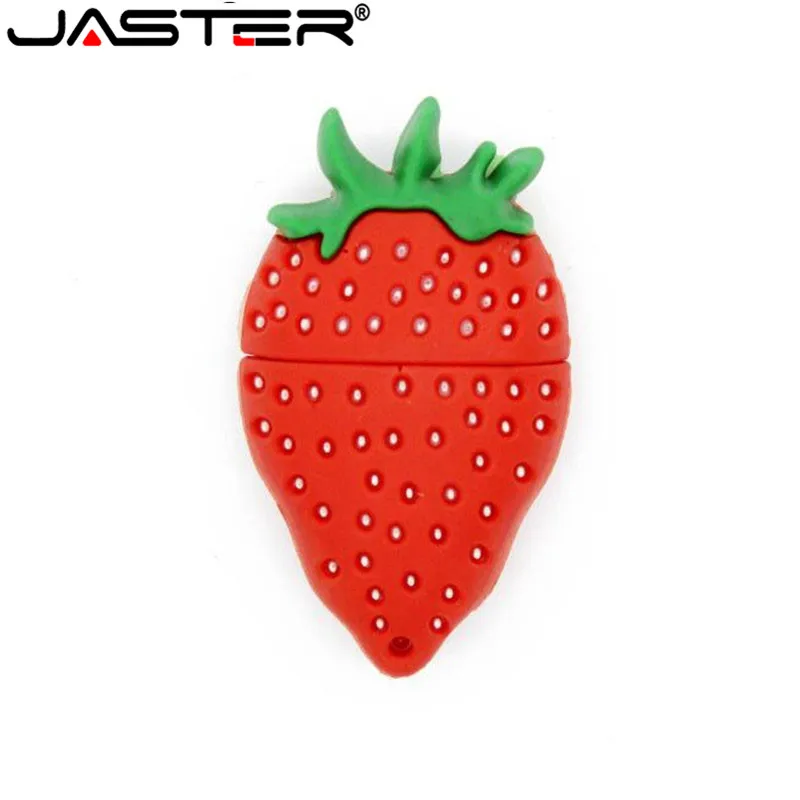 

JASTER Cute Cartoon Strawberry USB Flash Drive Pen Drive 4GB 8GB 16GB 32GB 64GB Pendrive Flash U Stick USB 2.0 Memory u sticks