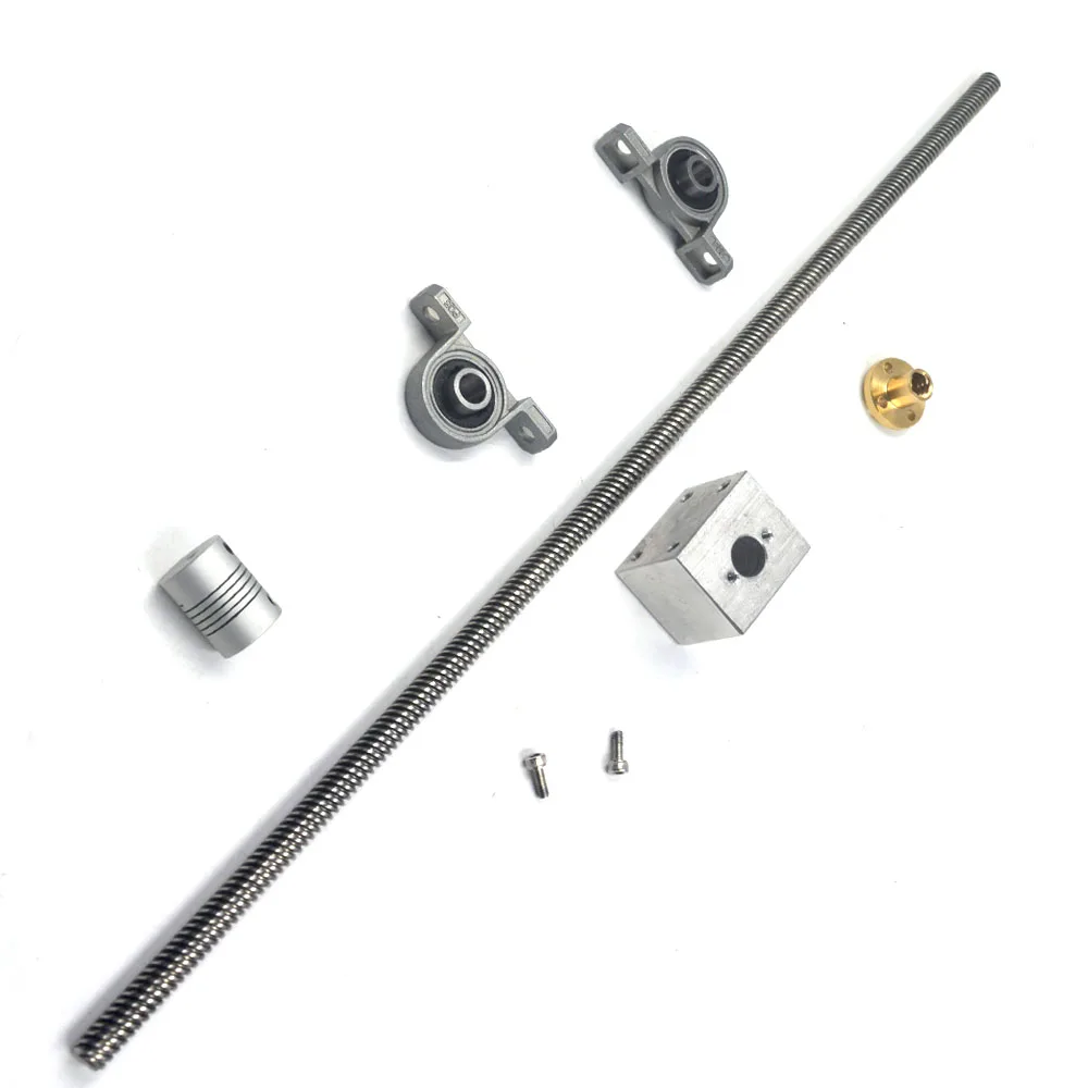 T8-Lead-Screw-Kit-200mm-Length-8mm-Dia-Horizontal-8mm-Lead-Screw-Rod-Pillow-Block-Mounted