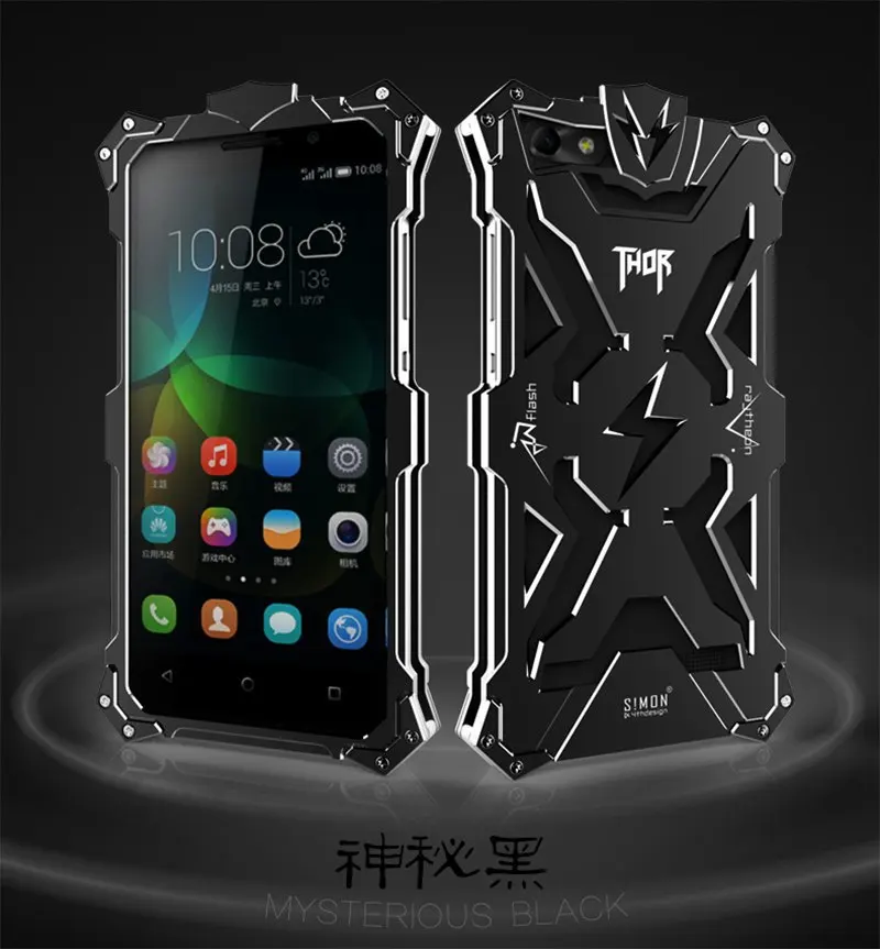 New Arrival Luxury Thor Aluminum Metal Case For Huawei Honor 4C Case For Huawei 4C Top