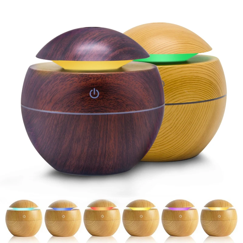 

Filterhualv Wood Grain Round Air Humidifier Essential Oil Aromatherapy Mist Maker Difusor Huile Essentiel Aromaterapia Diffuser