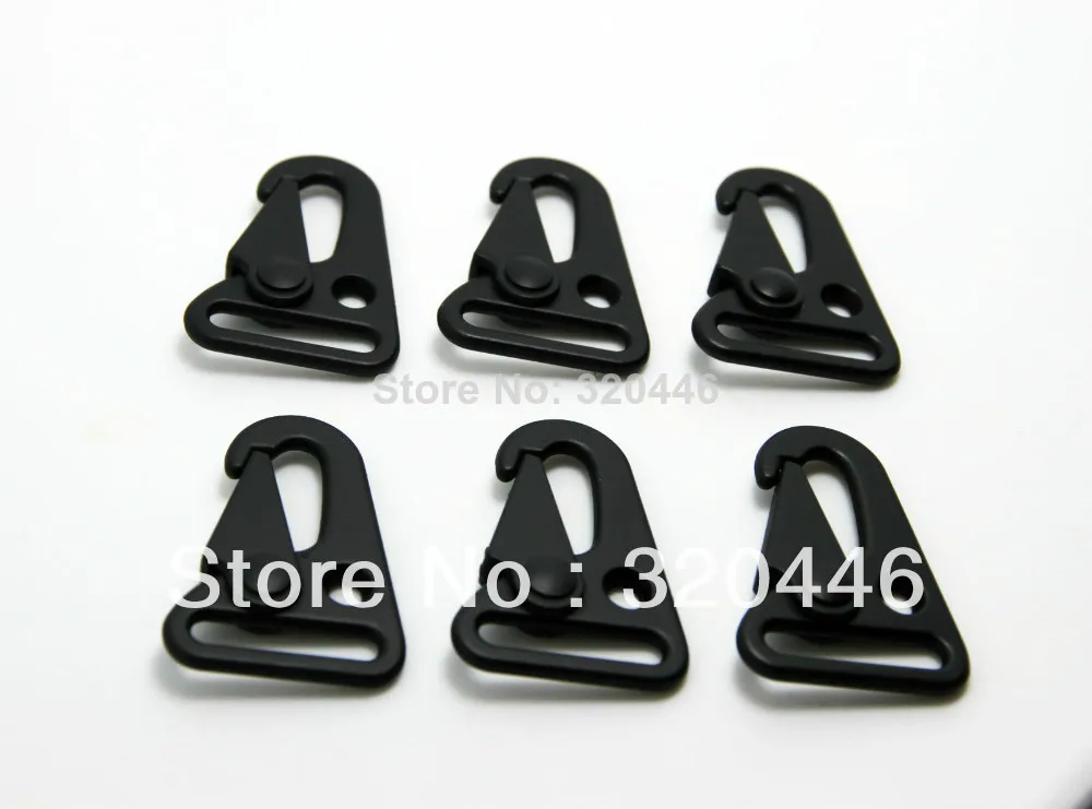 6-pcs-Black-Tactical-Accessory-QD-Buckle-w-Metal-Hook-wholesale