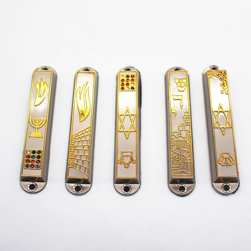 MEZUZAH decálogo de Metal, diseño de la Biblia, Torah, Religión Judía
