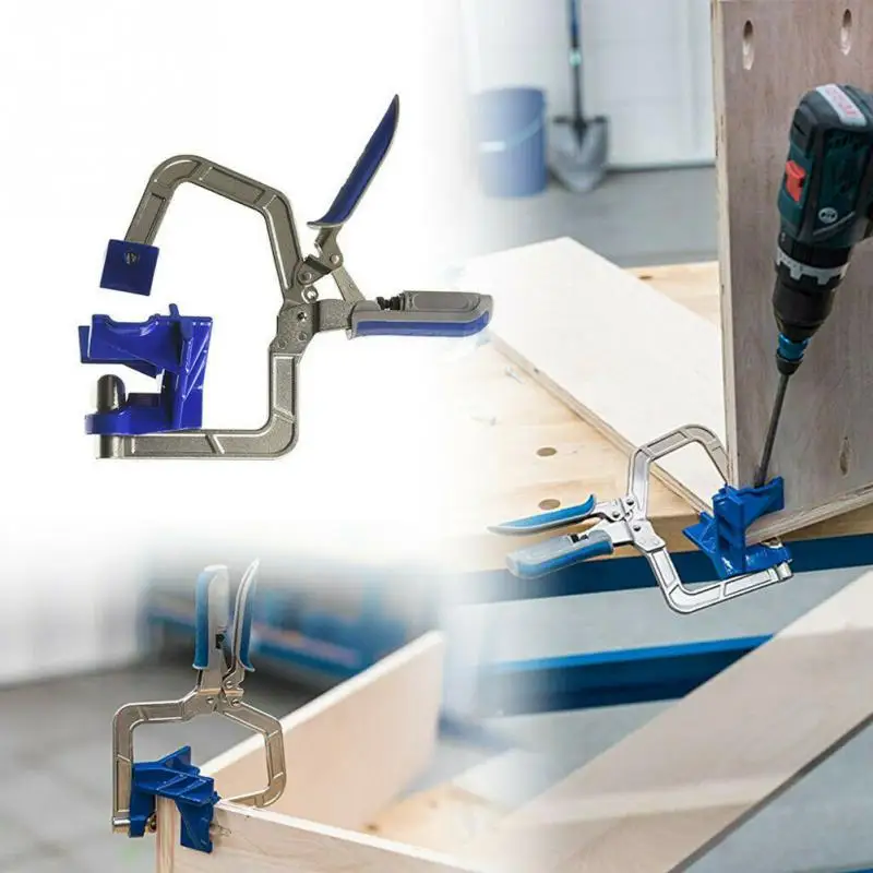For Kreg Jigs KHCCC 90° Corner Miter Clamp Jigs T Joints Pro Multifunctional Miter Jigs Woodworking Tool 90° Corner Clamp