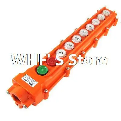 

Rain Proof Crane Hoist 6 way Push Button Switch Control Station Up Down COB-64A