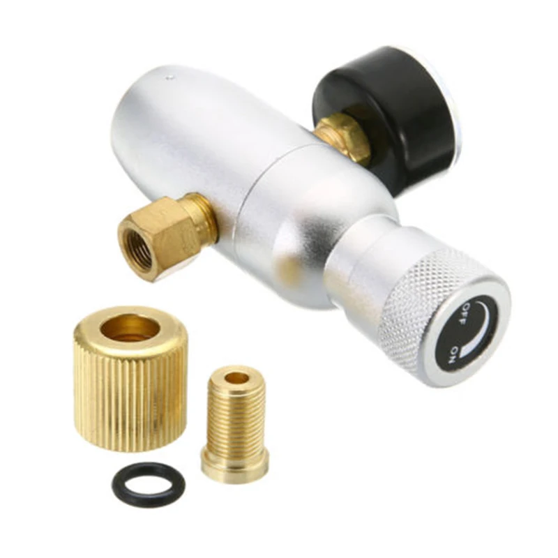 

80*63mm CO2 Keg Regulator Charger Kit Gas Injector Home Draft Beer Brew Latest
