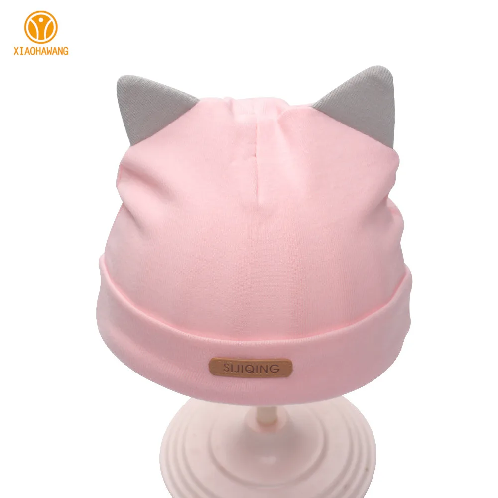 Solid Newborn Tire Caps Cotton Girls Boys Hats Bow Newborn Beanies 2017 Boy Sun Hat With Ear Spring Summer Baby Girl Tire Hats (8)