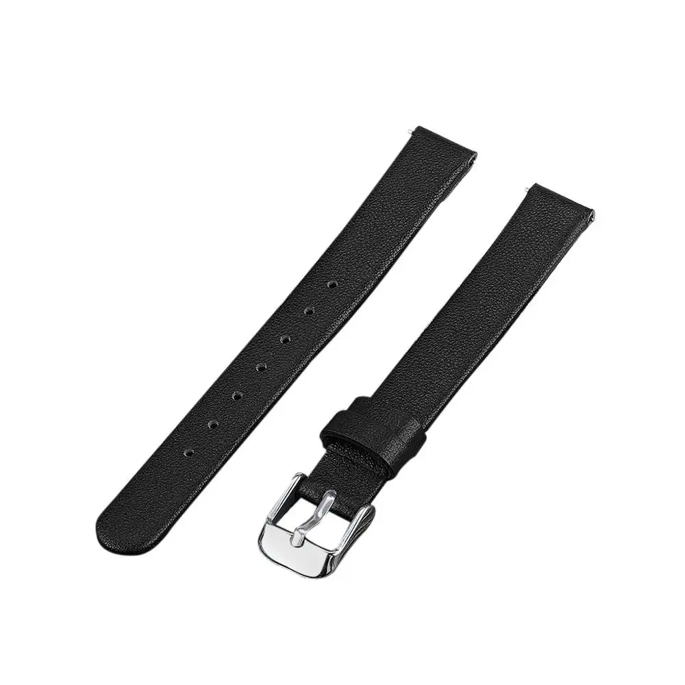 Роскошные Сменные кожаные часы ремешок браслет для samsung Galaxy fit-e R375 унисекс мягкий браслет подарки для друга черный - Цвет ремешка: Черный