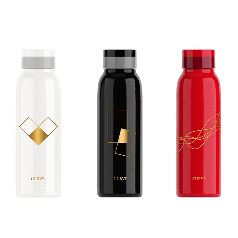 cheap New 304 stainless Steel Creative Water Cup Gift Insulate Thermos tea Thermo mug Coffee cup thermal bottle Vacuum flask with lid