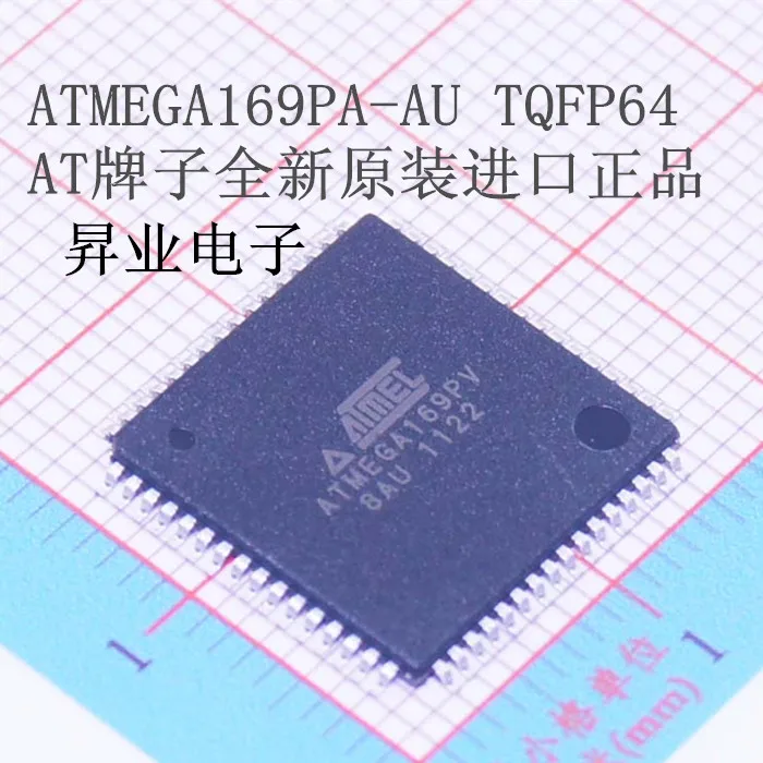 10 шт./лот ATMEGA169PA-AU QFP-64 новый оригинальный |
