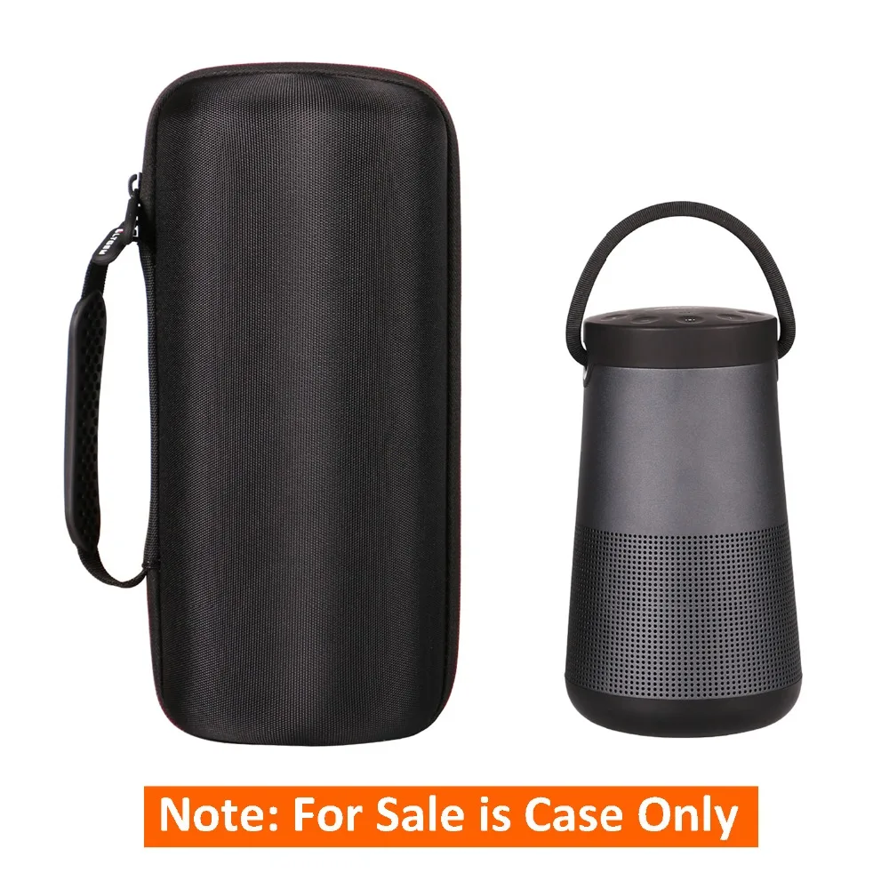 AC Adaptor and USB Cable Protective Carrying Storage Bag Fits Charging Cradle Case for Bose SoundLink Revolve Plus Portable /& Long-Lasting Bluetooth 360 Speaker Box Only