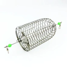 Приманка клетка из нержавеющей стали рыболовные снасти с поворотным продуктом все для лодки Рыболовные Инструменты, аксессуары Поставщик 1 комплект